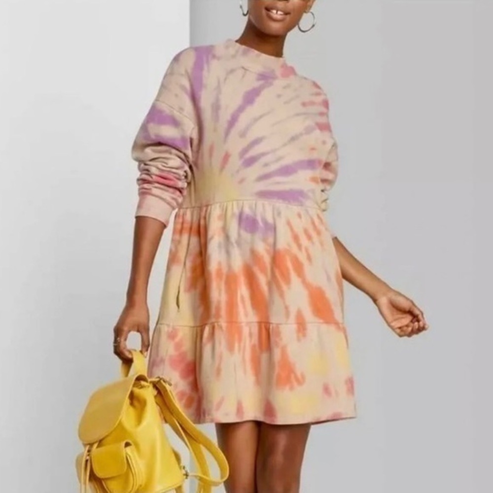 Wild Fable tie dye sweatshirt dress Sz. Medium
